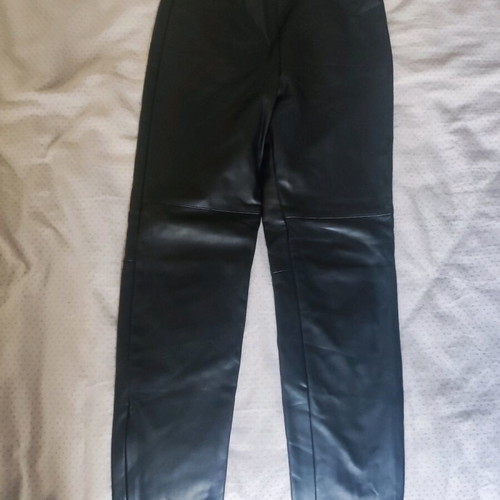 Zara leather-look leggings used, black, for 10-12 years old
