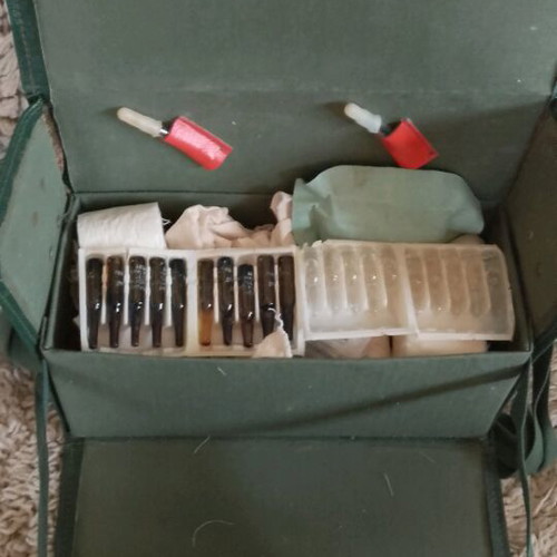 Military first aid kit from the Cold War new, collector's item