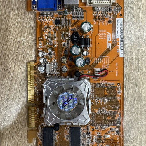 Asus Radeon 9550 AGP graphics card used, model A9550/TD/128M/A