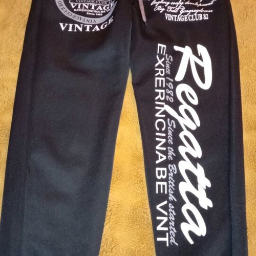 Men's sweatpants new, size L, black and white