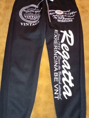 Men's sweatpants new, size L, black and white