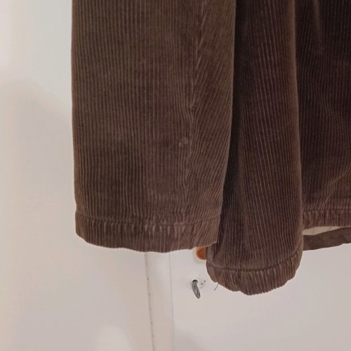 Harry & Moore coat used, brown, leather and corduroy, size 50