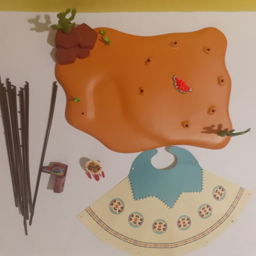 Playmobil Indian base and tent set 4012