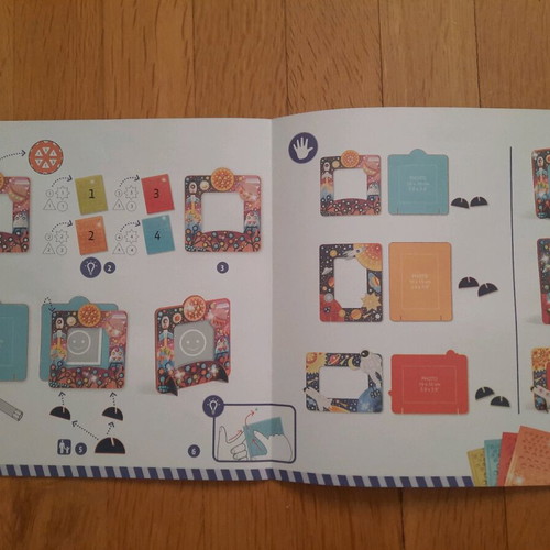 Djeco craft kit with 2 photo frames like new