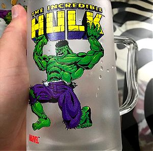 INCREDIBLE HULK LIFT BIG BEER PLASTIC MUG  with FREEZING WATER INSIDE so itll keep the beer COLD