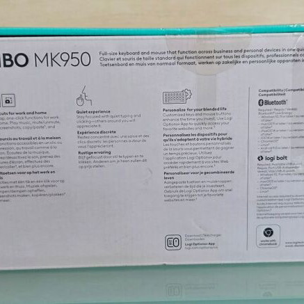 Logitech Signature Slim Combo MK950 wireless keyboard and mouse new