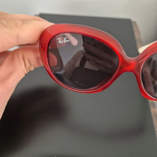 Rayban Junior RJ9043S sunglasses like new, white and red
