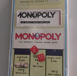 Monopoly τσεπης μαγνητικη vintage ΑΓΓΛΙΚΗ