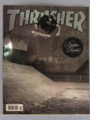 Thrasher Magazine Dylan Rieder January 2017 new skate magazine