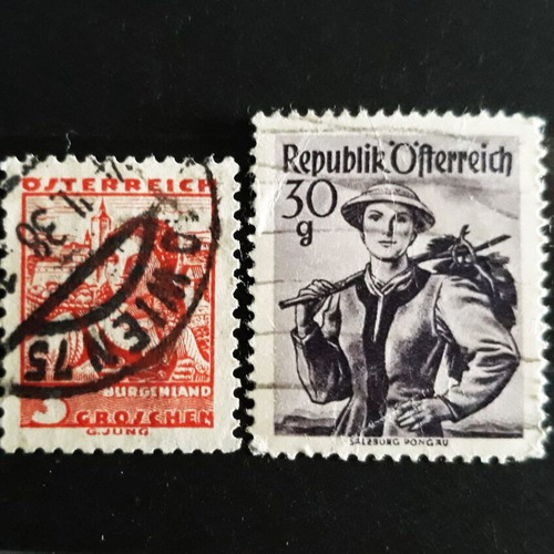 Αυστρία 1934 & 1948 γραμματόσημα με γυναίκες σαν καινούργια