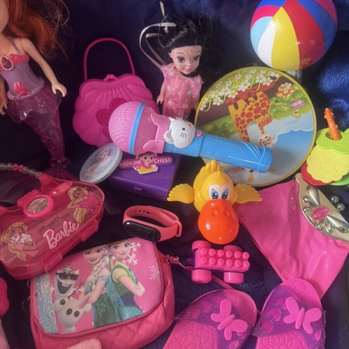 Various toys used, assorted dolls and accessories