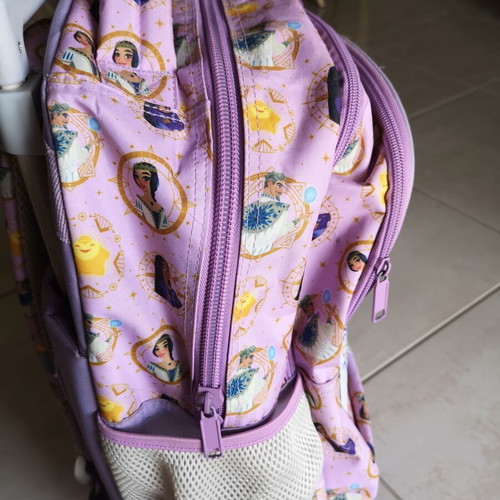 Must Team Disney Wish School Backpack with Bottle Holder, 25L, Pink