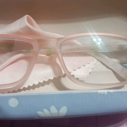 Presbyopia glasses new 2.5 diopters with case, beige with mint