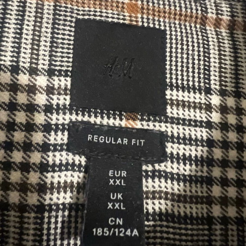 H&M Checked Shirt XXL 100% Cotton Like New Vintage Style
