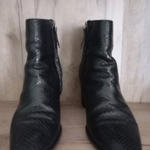 Massimo Dutti ankle boots size 41 black like new, 7cm heel