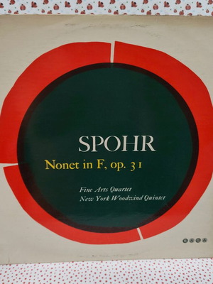 Spohr Nonette in F Opus 31 vinyl record used, classical