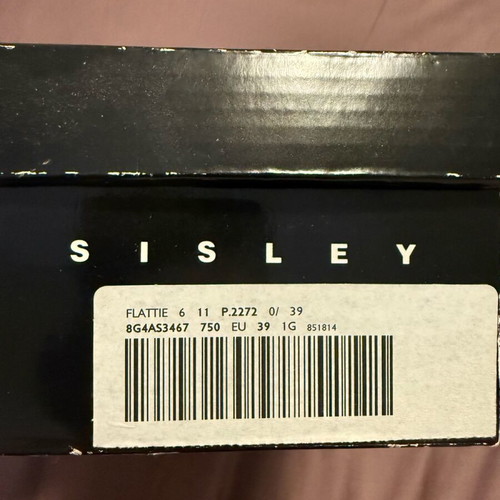 Sisley ballerinas size 39 like new, grey