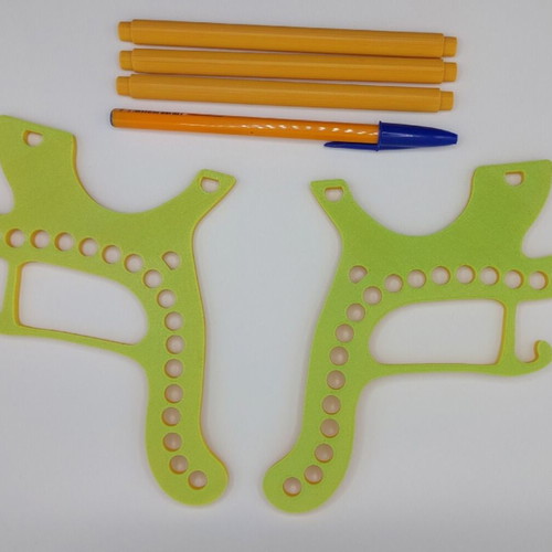 Handmade bench pencil holder for colored pencils and pencils, new