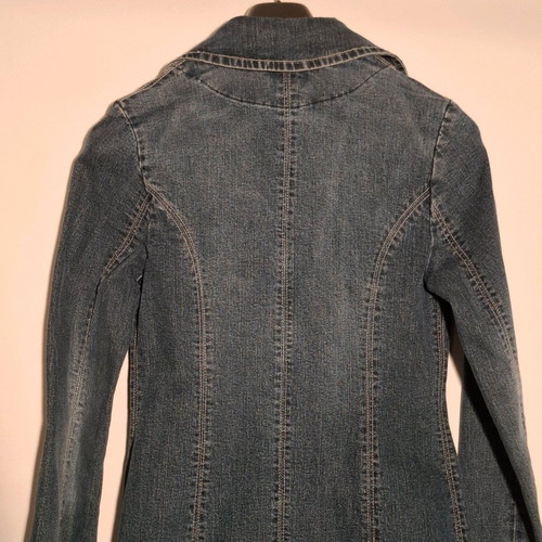 Newton blue long denim coat used like new