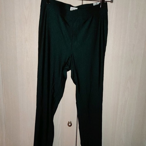 Shiny leggings used, dark green color