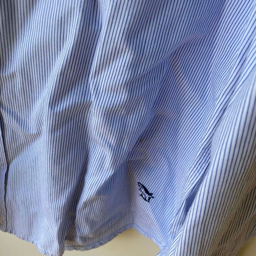 Xdye men's striped blue white shirt used, size M and L