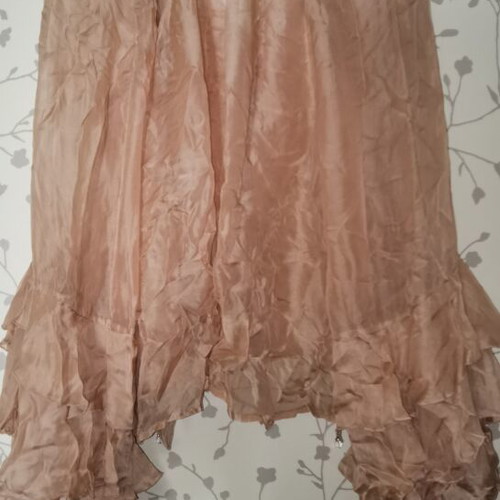 Zini Silk Blouse like new, pink, size M