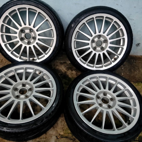 Stilauto 17" alloy wheels set 5x98 used with Michelin Pilot Sport 4 tires