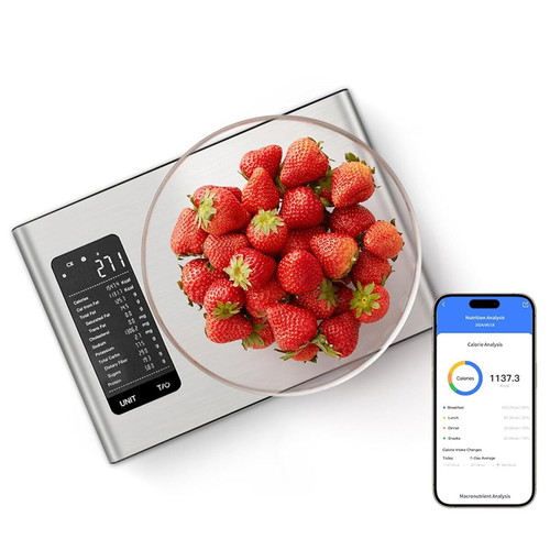 Smart kitchen scale with nutrient tracking app, new