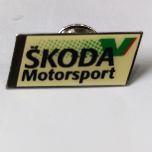 Skoda Motorsport pin like new, car collectible