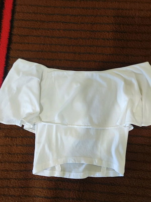Bershka white top like new, size S