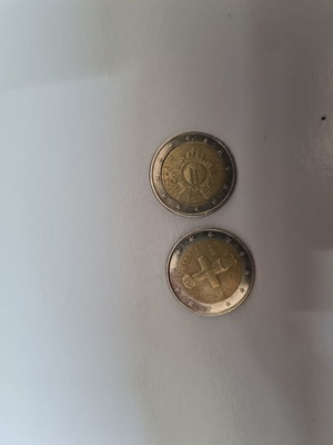 Κυπριακά 2 ευρώ μεταχειρισμένα, σετ 2 τεμαχίων