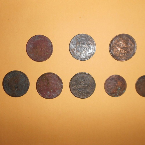 Georgios I Coins used, set of 18 pieces