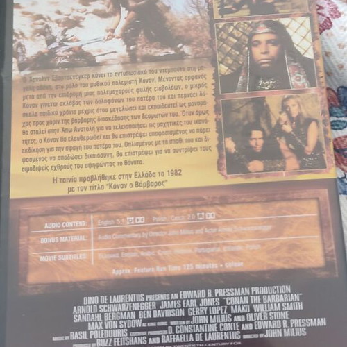 Conan the Barbarian DVD used with subtitles