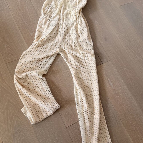 Roberto Cavalli silk jumpsuit like new, size 40, beige