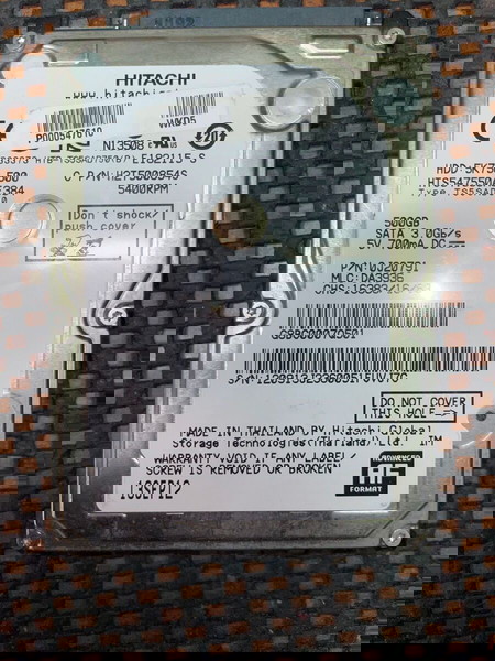 HDD 500GB Hitachi 5K750-500 – 100% Υγεία