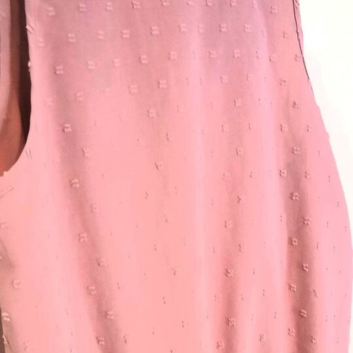 Shein pink sleeveless body shirt with collar, like new