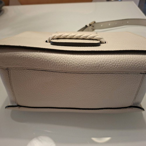 Furla leather bag like new, ivory with gold details