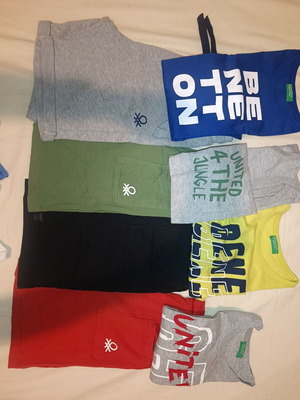 Benetton summer kids clothes set size 6-7 like new