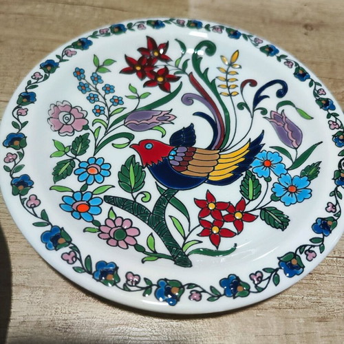 Rhodian plates used, set of 4, 19 cm diameter
