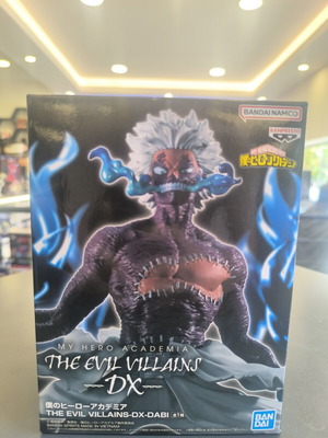 My Hero Academia Dabi Figure The Evil Villains DX new, Banpresto Bandai Namco