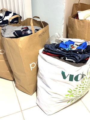 Boys' clothes like new, ages 1 to 2, pack of 4 bags