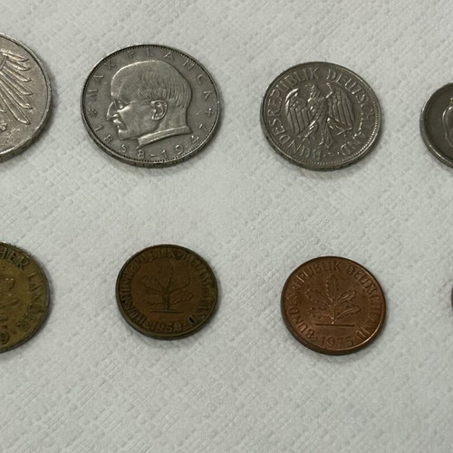Lot of 8 German mark coins like new