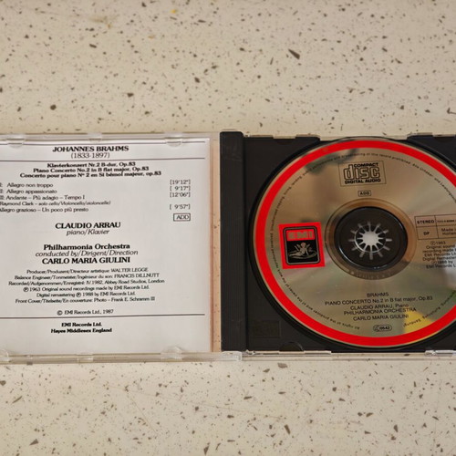 Brahms Piano Concerto No. 2 CD, classical