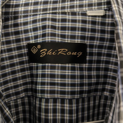 Checked shirt size M like new, black and white