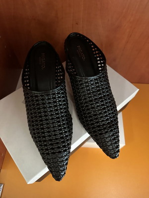 Migato mules, black, size 39, new fashion 2026