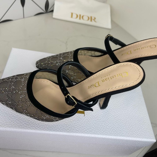 Dior high-heeled mules size 38 new, black