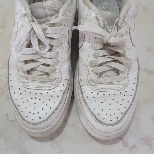 Nike Court Vision Alta athletic shoes used, size 40, white