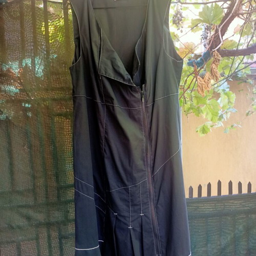 Jensen black dress, 65% cotton, size 42