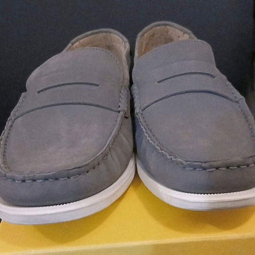 Gianna Kazakou blue moccasin shoes size 43 like new
