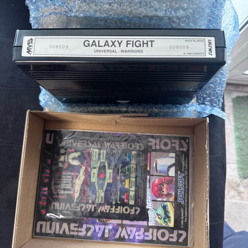 MVS SNK Galaxy Fight like new with stickers, booklet and box